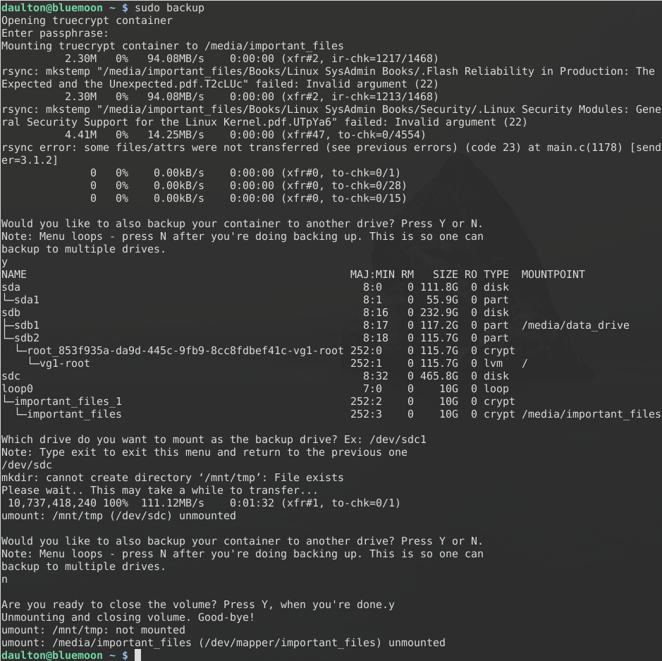 rsync truescript script